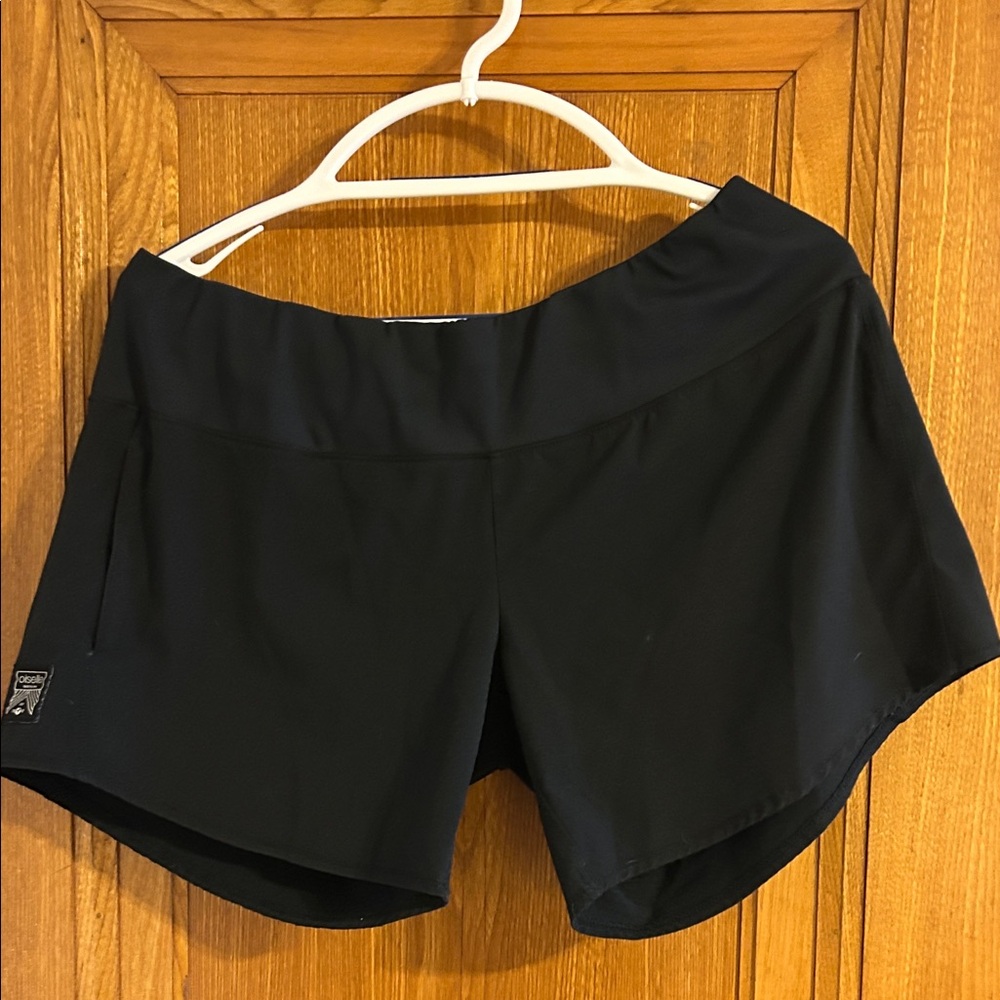 Oiselle Black Women's Roga Running Shorts